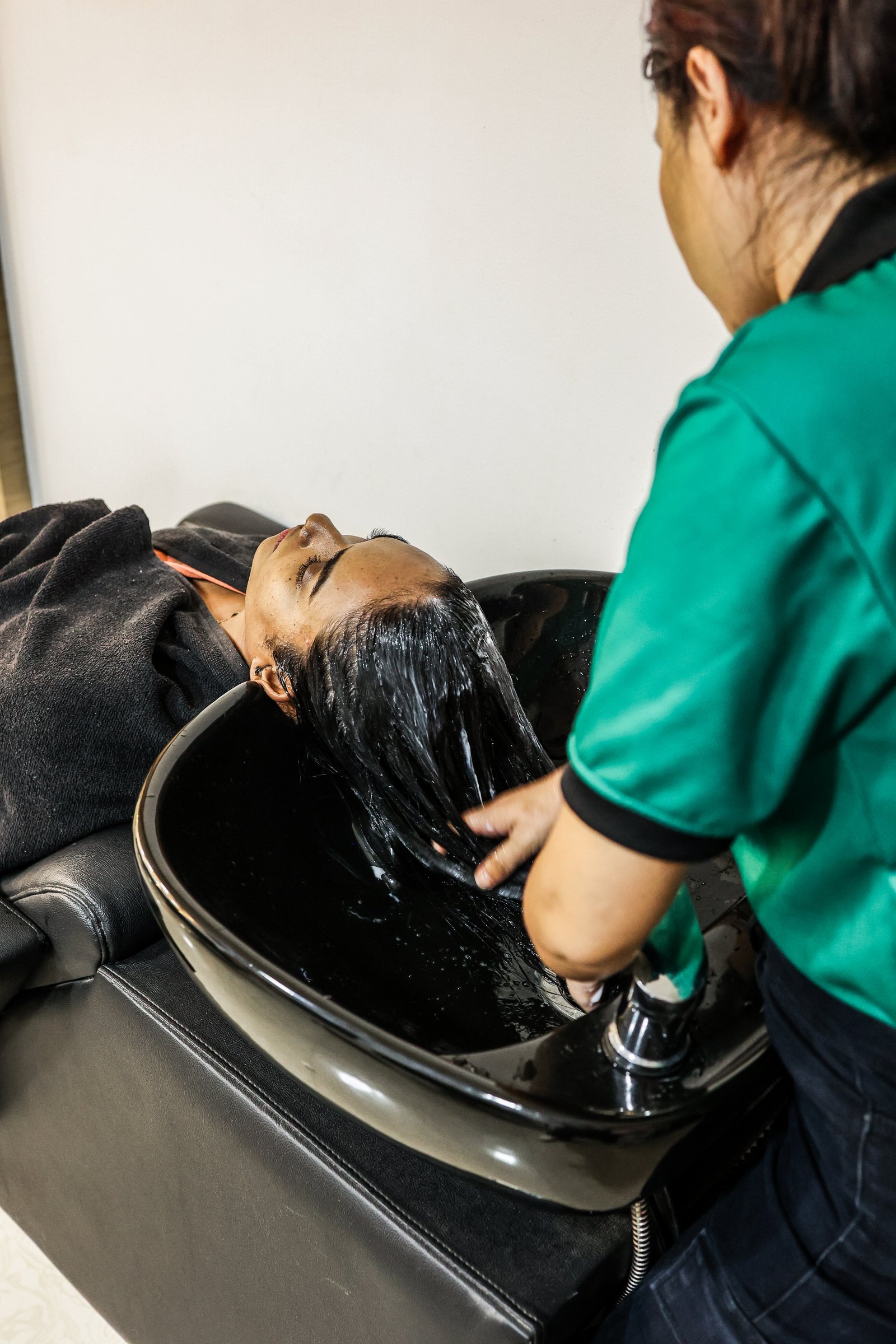 Glamorous hair colour transformation